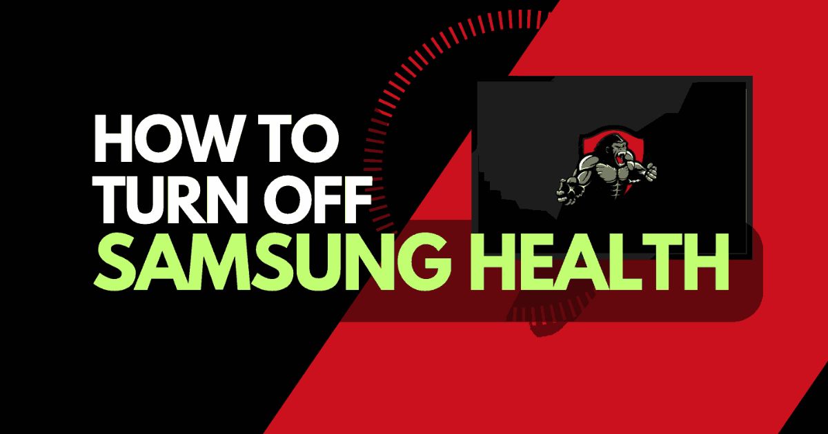 How to Turn off Samsung Health