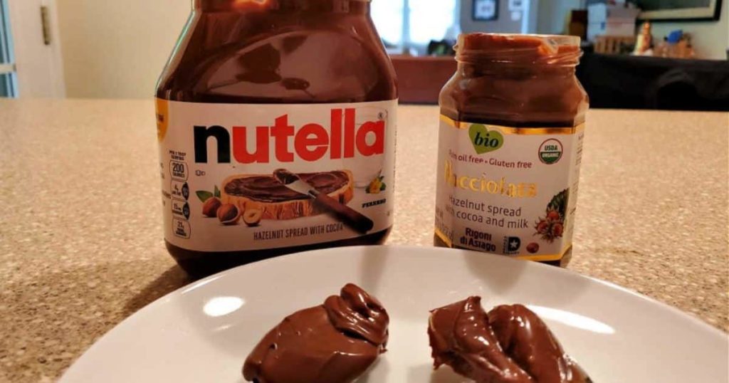 Comparison of Nutella healthier and Chocolate